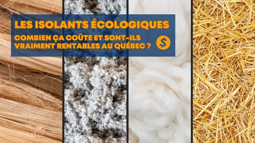 isolants écologiques coute